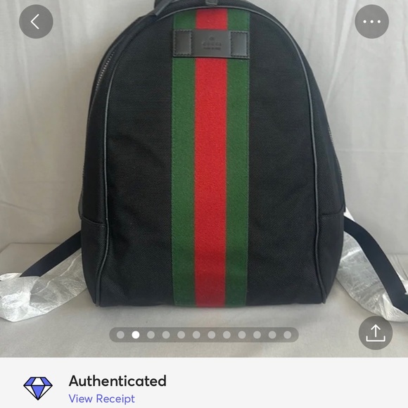GUCCI Black Canvas Web Zip Techno Backpack - Picture 14 of 14